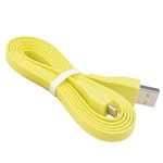Original Logitech UE Boom Megaboom Roll Bluetooth Speaker Charging Cable Flat Noodle Data Cable (Yellow)
