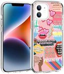 FEIZHIRUNAI Compatible with iPhone 11 Case, Positive Quotes Art Design Shockproof Soft TPU Slim Clear Case