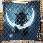 FANSU Bedspread Quilt Single Double Super King Bed Size, Quilted Bed Cover Sofa Blanket Throw Lightweight Decorative Coverlet 3D Microfiber Comforter Bed Sheet (Crescent moon,226x260cm)