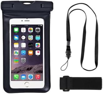 Universal Waterproof Phone Pouch, Underwater Cell Phone Dry Bag Case with Lanyard Armband for iPhone 15 Pro Max, 15 Pro, 15 Plus, 15