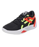 Puma Unisex-Adult TRC Blaze Court Black-Cherry Tomato Basketball Shoe - 7UK (37658203)