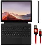 Microsoft VDX-00001 Surface Pro 7 12.3 inch Touch Intel i7-1065G7 16GB/1TB Platinum Bundle Signature Type Cover Keyboard, Surface Pen Black and 3FT Type-C Charge & Sync USB Cable