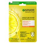 Garnier Beauty Face Mask, Brightening and Hydrating Skin Care, Hyaluronic Acid + Vitamin C, for Dull and Uneven skin, 1 Tissue Mask, 28g