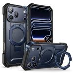 SUPCASE for iPhone 17 Pro Max Case with Kickstand (Unicorn Beetle Grip), [Camera Control Cover] [Compatible with MagSafe] [Military-Grade Drop Protection] Heavy Duty Magnetic Phone Case, Azure