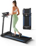 UREVO Folding Treadmill, 2.25HP Treadmills for Home with 12 HIIT Modes, Compact Mini Treadmill for Home Office, Space Saving Small Treadmill with Large Running Area, LCD Display, Easy to Fold