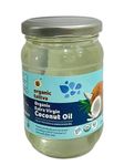 Organic Tattva Extra Virgin Coconut Oil 250 ml | Unrefined | Cold Pressed | Cholesterol and Trans Fat Free| Pesticide and Chemical Free | Pure and Unadulterated