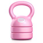 Kettlebell, Adjustable Kettlebell Weights 5lbs, 8lbs, 9lbs, 12lbs, Exercise Handle Grip Kettlebells Great for Home or Gym Workout Free Weights Men Women Full-Body