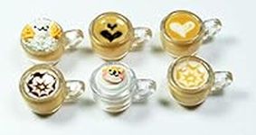 6 Mix Coffee Latte Art Dollhouse Mi