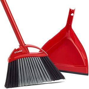 O-Cedar PowerCorner Angle Broom with Dustpan