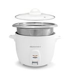 Elite Gourmet ERC-2020 Electric Rice Cooker with Stainless Steel Inner Pot Makes Soups, Stews, Grains, Cereals, Keep Warm Feature, 20 Cups Cooked (10 Cups Uncooked), White