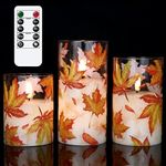 GenSwin Glass Maple Leaf Flameless 