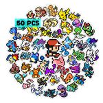 GTOTd Retro Video Game Stickers (50 Pcs Large Size) Cartoon Gifts Merch Decoartions Laptop Party Supplies for Water Bottle Sticker Luggage Skateboard Room Decor Teens