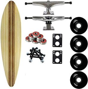 Moose Longboard Complete 9.5" x 41" Concave Bamboo Inlay Pintail