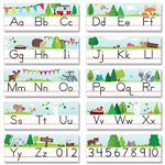 CTP Woodland Friends Traditional Manuscript Alphabet Line Bulletin Board, 20’ x 8.75”