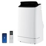 DORTALA Smart Portable Air Conditioner & Heater Combo, 15000 BTUs Stand up AC Unit with Heat, Dehumidifier, Fan, 24H Timer, Remote Control/APP Control & Window Kit, Rooms up to 800 Sq.ft