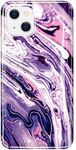 luolnh Compatible with iPhone 14 Case Marble Design Shockproof Slim Soft Silicone TPU Bumper Cover Phone Case for iPhone 14 6.1 Inch 2022(Purple Star River)