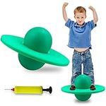 Pogo Ball Jump Ball for Kids Bouncing Balance Board Hopper Ball for Adult Kids Fitness Equipment (Green Pogo Ball)