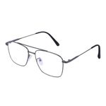 Dervin Blue Light Blocking Blue Cut Zero Power anti-glare Retro Square Eyeglasses, Frame for Eye Protection from UV by Computer/Tablet/Laptop/Mobile (Grey)