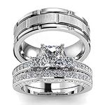 His Hers Wedding Ring Sets Couples 