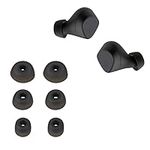 kwmobile 6x Replacement Ear Tips Compatible with Jabra Elite 3 - Silicone Tips for Earphones - Black