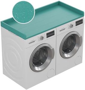 No-installation HDPE Washer Dryer Countertop, Washer and Dryer Topper Covers for The Top, Laundry Countertop Laundry Room Organization Lake Green