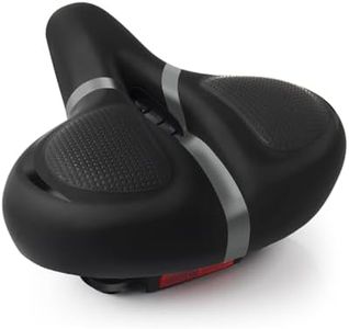 Bicycle Seat, Wide Bike Seat for Men Women, Comfort Wide Bike Saddle Replacement Memory Foam Padded Soft Bike Seat Cushion Compatible with Peloton, Mountain, City, Indoor Exercise Bikes (Gray-XL)