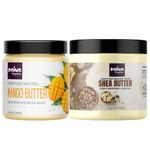 Paiya Organics Shea Butter + Mango Butter For Hair Care | Skin Care | Stretch Mark | DIY Comes in Handy Jar 100gm Each