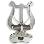 Soundman Marching Lyre (Bell Clamp) for Trumpet, Cornet, Flugelhorn, Lyra Music Holder Stand (Nickel-Plated)