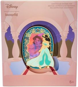 Loungefly Disney Aladdin Princess Jasmine Carpet Ride Lenticular 3" Collector Box Pin