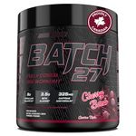 Batch 27 Pre Workout Powder - Nitric Oxide Booster & Preworkout for Men and Women w/Citrulline, Beta Alanine, Caffeine for Enhanced Energy, Endurance, & Reduced Fatigue - 40 Servings, Cherry Bomb