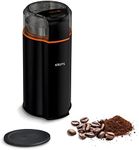 Krups GX3328 Silent Vortex Electric Coffee and Spice Mill | 3-in-1 Grinder for Coffee Beans, Spices, Herbs | Super Quiet | Dishwasher Safe | Removable Grinding Bowl + Lid | Black