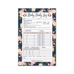 Hadley Designs Nanny Newborn Baby or Toddler Log Tracker Journal Book Daily Schedule Feeding Food Sleep Naps Activity Diaper Change Monitor Notes For Daycare Babysitter Caregiver Infants and Babies 50 Sheet Pad