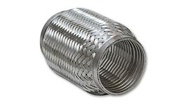 Vibrant 60804 2.5" x 4" Long Flexible Stainless Steel Coupler