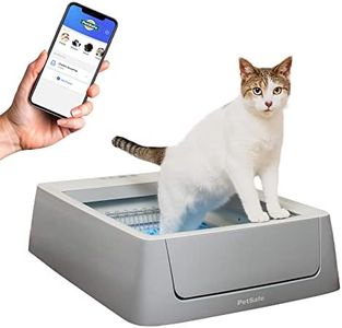 PetSafe ScoopFree Crystal Smart Self-Cleaning Cat Litter Box - WiFi & App Enabled - Hands-Free Cleanup With Disposable Crystal Trays - Less Tracking, Superior Odor Control - Includes a Disposable Tray