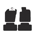 BCM - Fits Jeep Grand Cherokee 2013-2021 Alternative Car Mats - Fully Tailored Car Floor Mats - 3MM Heavy Duty Rubber Black - Anti Slip Mat - Non Slip Car Floor Mats - Black Trimming 4 Pc Floor Mats