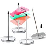 4 Pcs Receipt Holder Memo Holder Spike, Ticket Spike Stick Bill Note Fork for Bar Office Restaurant Kitchen