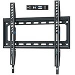 Mounting Dream Fixed TV Wall Bracket Mount Ultra Slim for Most 26-55 inch TVs up to VESA 400x400mm and 45.5 KG, Flat to wall Low Profile TV Bracket MD2361-K-02