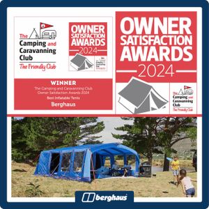 Berghaus Freedom 7 Nightfall Tent – 7 Person, Porch, Darkened Bedrooms, Blue