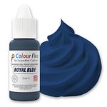 Colour Flex Royal Blue Oil Based Food Colouring Gel For Colouring High Fat Foods; Buttercream, Chocolate, Batters, Fondant, Icing & More - 15ml