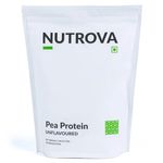 NUTROVA Pea Protein Powder, Vegan Protein Isolate 1 Kg | No Added Sugar, Artificial Sweeteners or Flavours | Vegan & Gluten-free | 80% protein content, 8g protein every 10g scoop