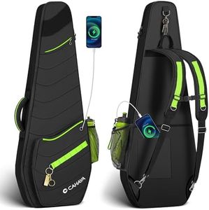 CAHAYA Guitar Bag Electric Case - 0.47in Thick Padding 5 Pockets Electric Guitar Gig Bag with Back Hanger Loop Electric Backpack with Adjustable Shoulder Strap Compatible with ST LP TELE