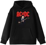 Bioworld ACDC Angus Young Long Sleeve Youth Black Hooded Sweatshirt