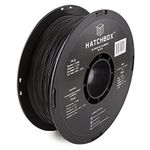 HATCHBOX 1.75mm Black PLA 3D Printer Filament, 1 KG Spool, Dimensional Accuracy +/- 0.03 mm, 3D Printing Filament