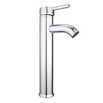 Hapilife Basin Taps Tall Single Lever Chrome Bathroom Sink Basin Mixer Tap High Rise Countertop Tap