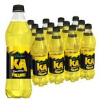 KA Caribbean Pineapple Fizzy Drinks - Traditional & Authentic Caribbean Jamaican Style Sparkling Drink - Soft Drinks Multipack - Caribbean Pineapple Soda Drinks Bulk Pack - 12 x 500ml Bottles