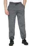 SKYTEX UK Mens Fleece Jogging Bottoms 3XL-6XL (5XL, Charcoal)