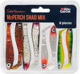 Abu Garcia Svartzonker McPerch Shad Mix, Fishing Hook, Soft Lures, PredatorFishing, Perch, Unisex, Assorted, Varied