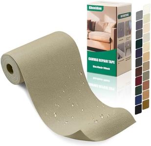 Gheeidau Canvas Repair Tape 4×70 Inch Waterproof Self-Adhesive Fabric Repair Patch for Repairing Boat Covers,Tents,Patio Umbrellas,Car Seats,Luggage,Sofas.(Khaki)
