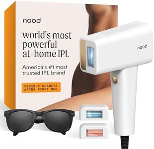 Nood™ NEW Flasher Pro — IPL Laser Hair Removal Device & Anti-Aging Red Light Therapy for Women & Men — Pain-free, Permanent, Visible Results After First Use & Works Everywhere Hair Grows — Gloss White