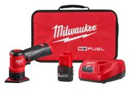 Milwaukee M12 FUEL 12-Volt Lithium-Ion Brushless Cordless Orbital Detail Sander Kit with (1) High Output 2.5 Ah Battery